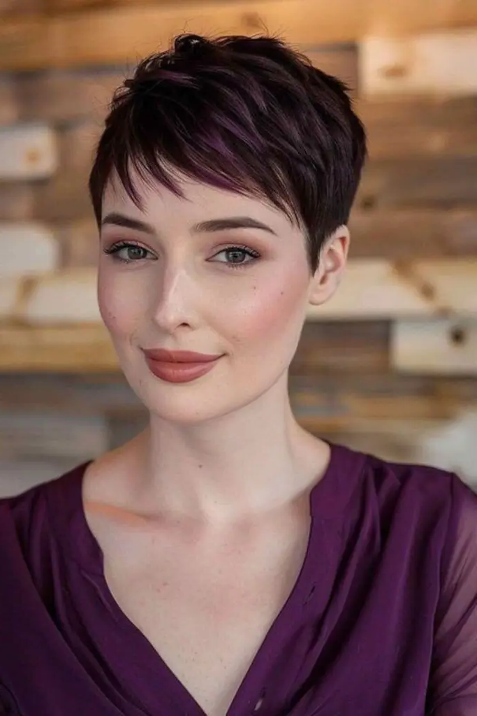 Blunt-Cut Pixie with Tapered Edges