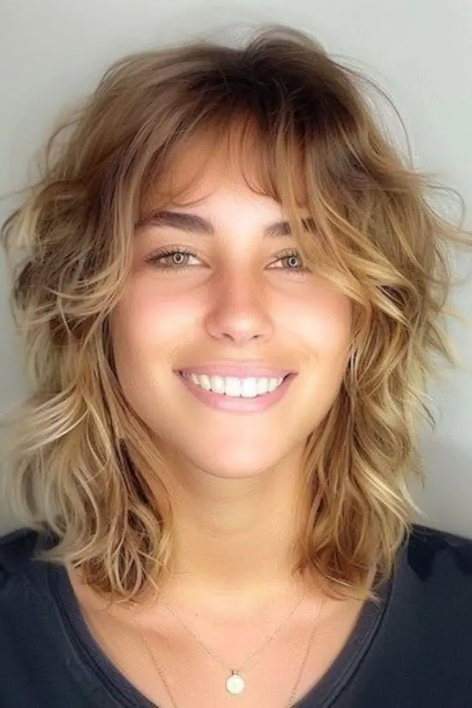 26. Sunset Texture Flow Hairstyle