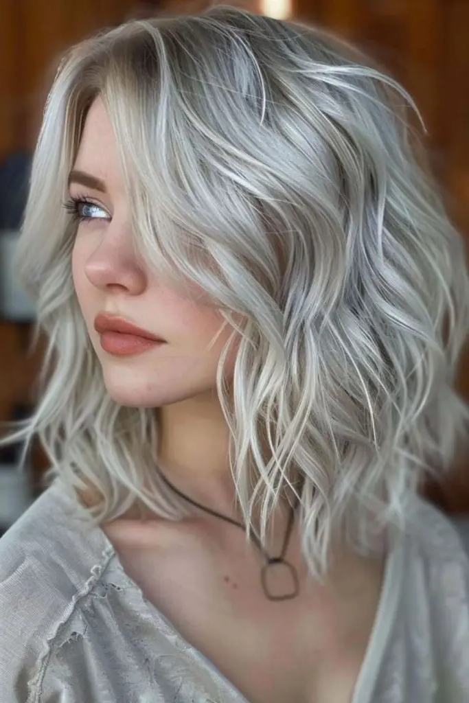 27. Blonde with Silver White Highlight