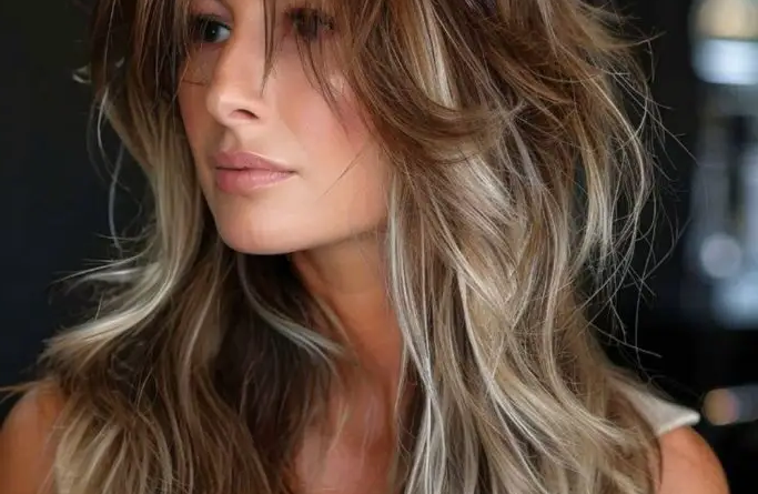 27. Edgy Shag with Highlights