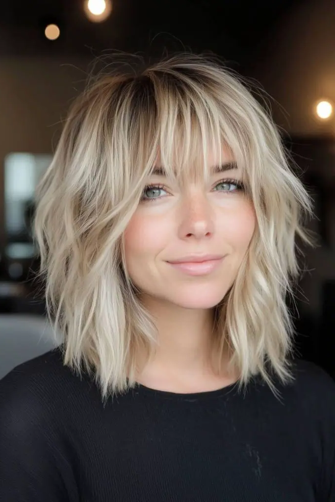 27. Lob with Angled Layers and Soft Fringe