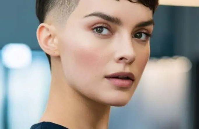 27. Super Short Pixie with Defined Top