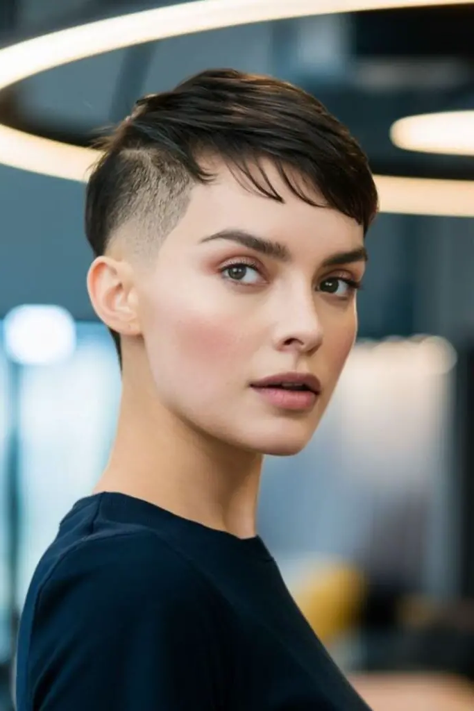 27. Super Short Pixie with Defined Top