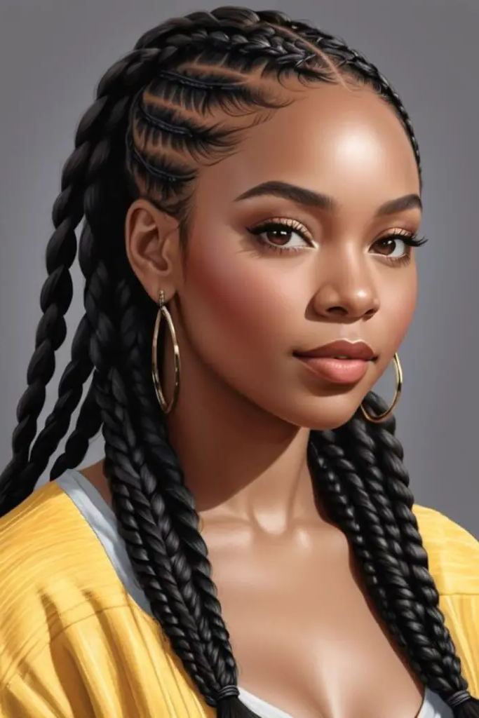 Artistic Twisted Braided Combo