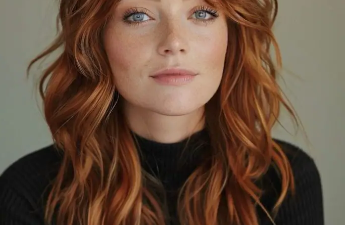 28. Long Lob with Wavy Fringe