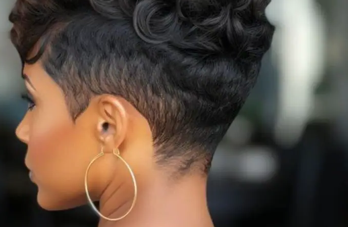 28. Undercut Pixie Fade Fusion