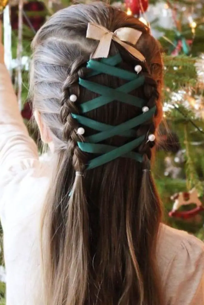 Twisted Princess Braid: Royal Christmas Style