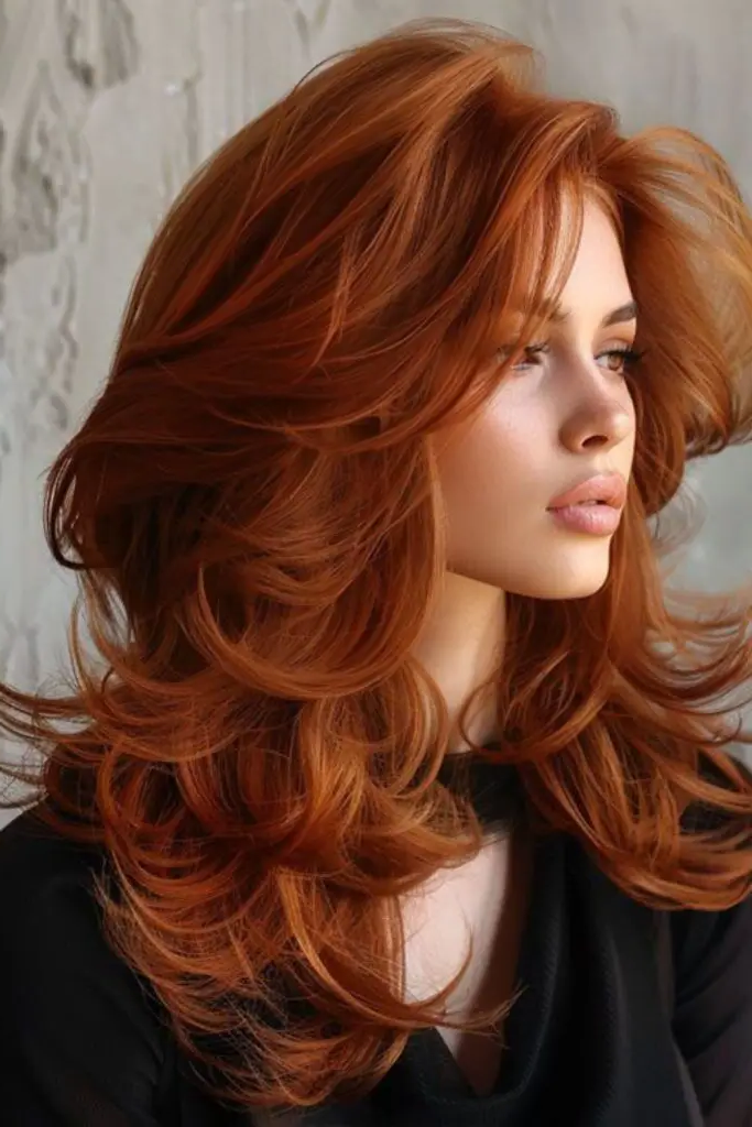 Auburn Layered Hairstyle