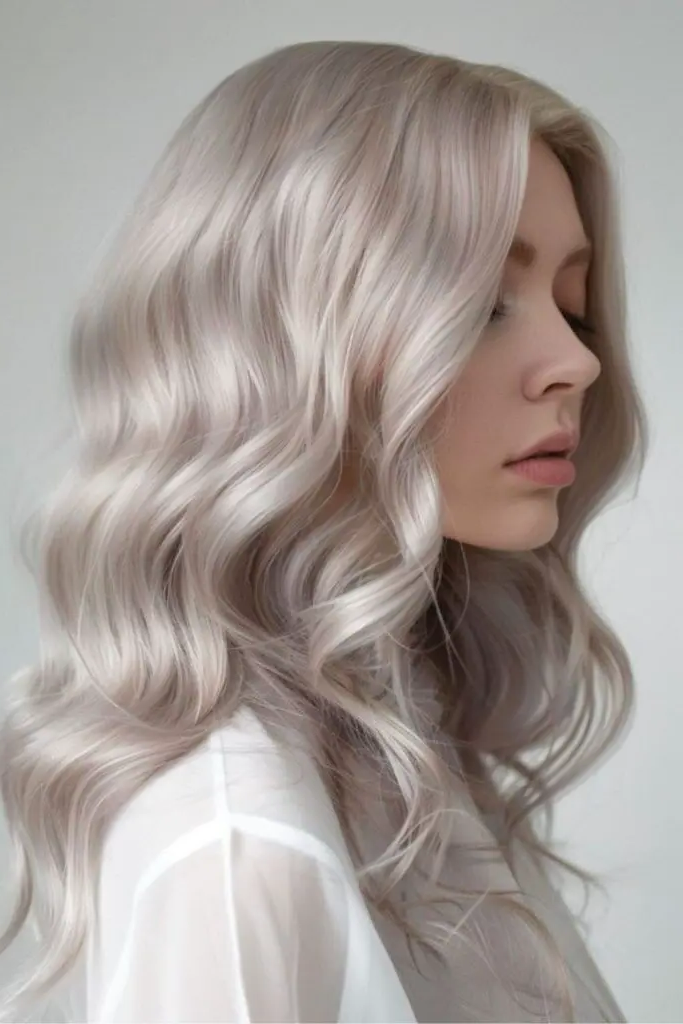 Silver-Laced Dark Blonde Hairstyle