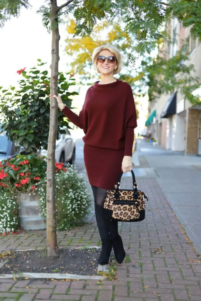Bold in Burgundy outfit