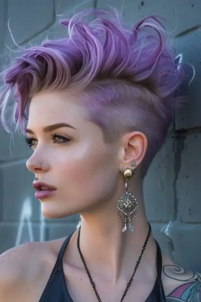 Metallic Mohawk Marvel Hairstyle