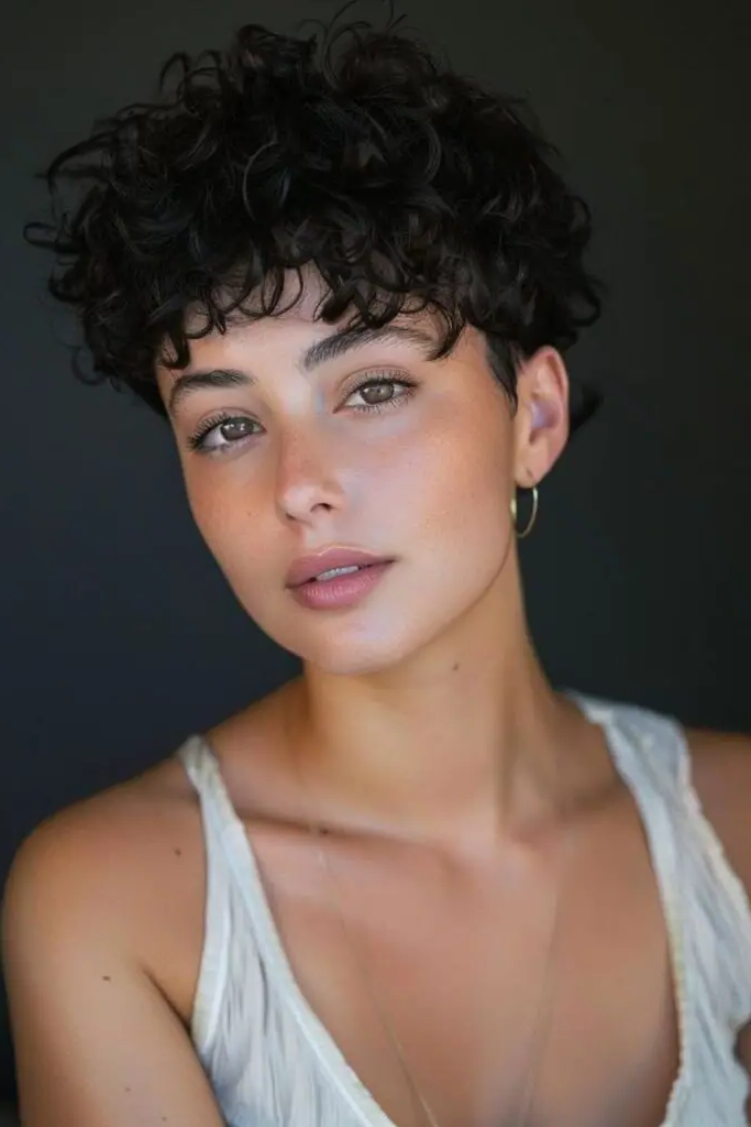 Curly Crop Chaos Hairstyle