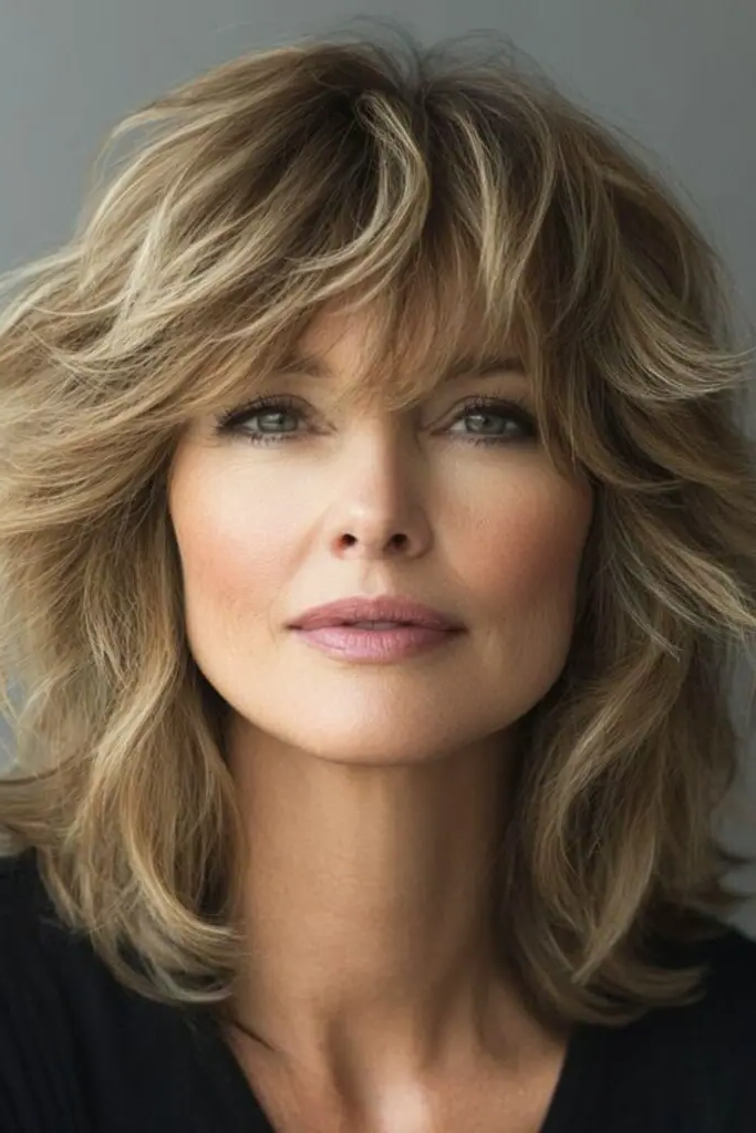 Feathered Bangs: Trendy & Flirty