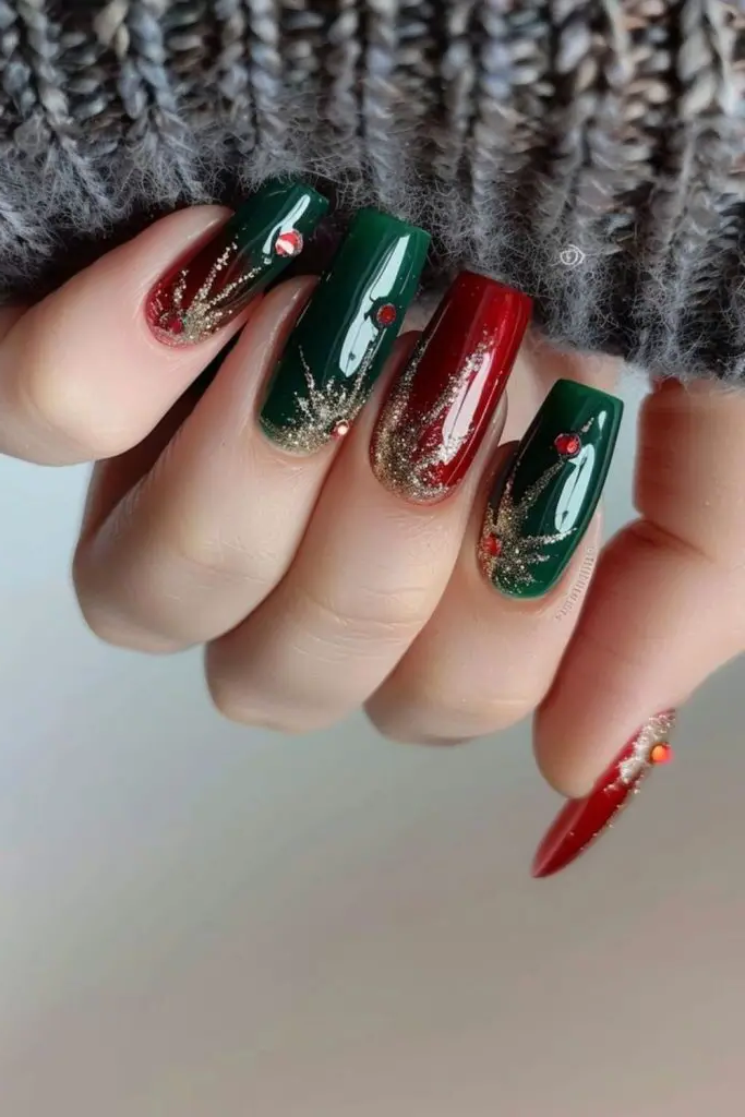 Nutcracker Glam Nail Design