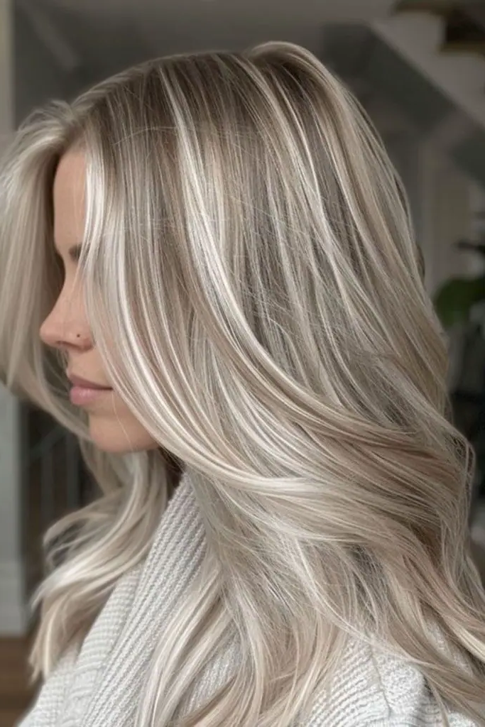 Ashy Blonde Highlights
