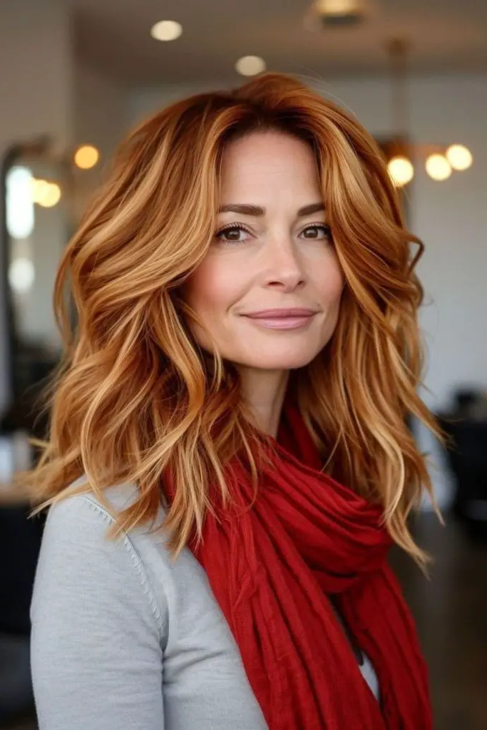 Vintage Copper Glam with Golden Frames