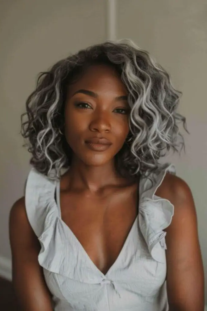Ash-Washed Waves Hairstyle