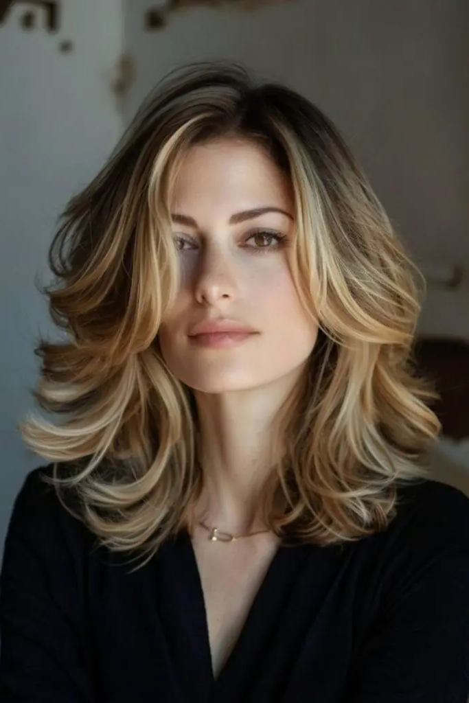Boho Feathered Layers Hairstyle