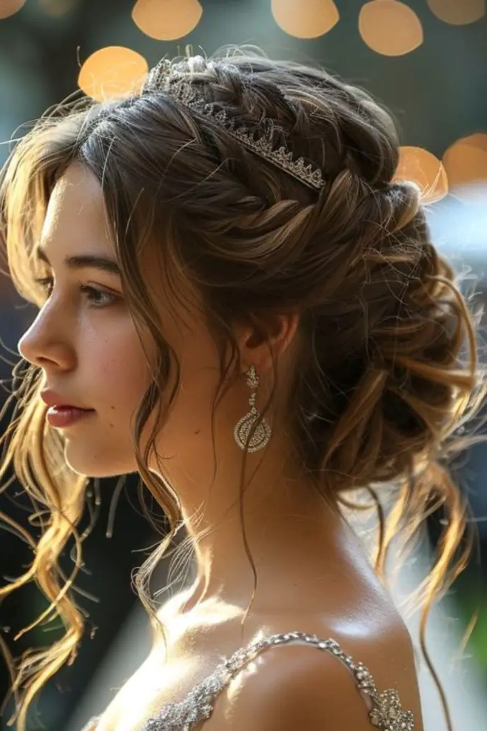 Messy Bun with Twisted Sides Hairstyle